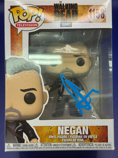 Funko Pop #1158 Negan Walking signed by Jeffery Dean Morgan (Beckett Authentication)