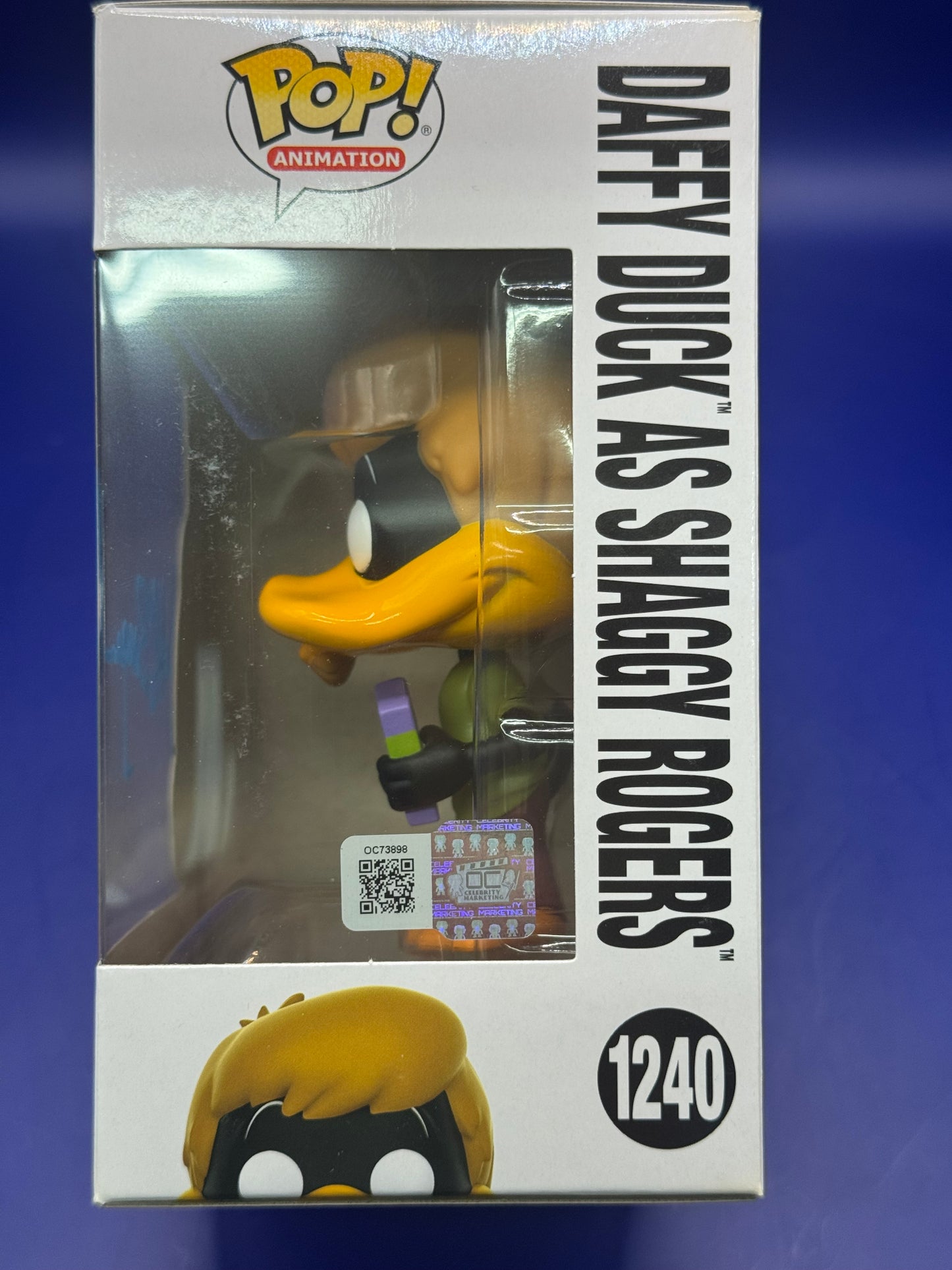 Funko Pop Daffy Duck as Shaggy Rogers #1240 Signed by Jeff Bergman (no COA)