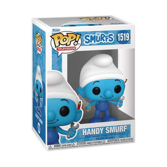 Pop TV Smurfs Handy Smurf Vinyl Figure