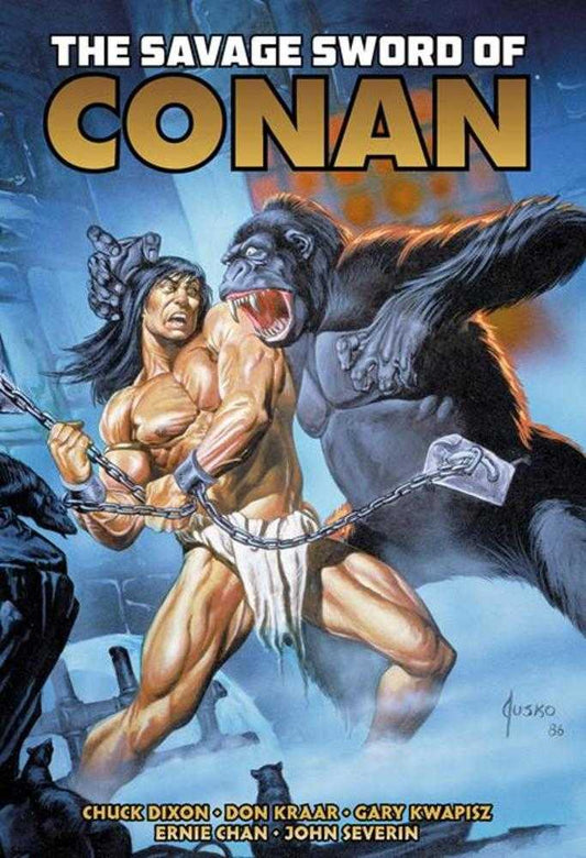 Savage Sword Of Conan The Original Comics Omnibus Hardcover Volume 10 Direct Market Edition Joe Jusko Kong Cover (Mature)