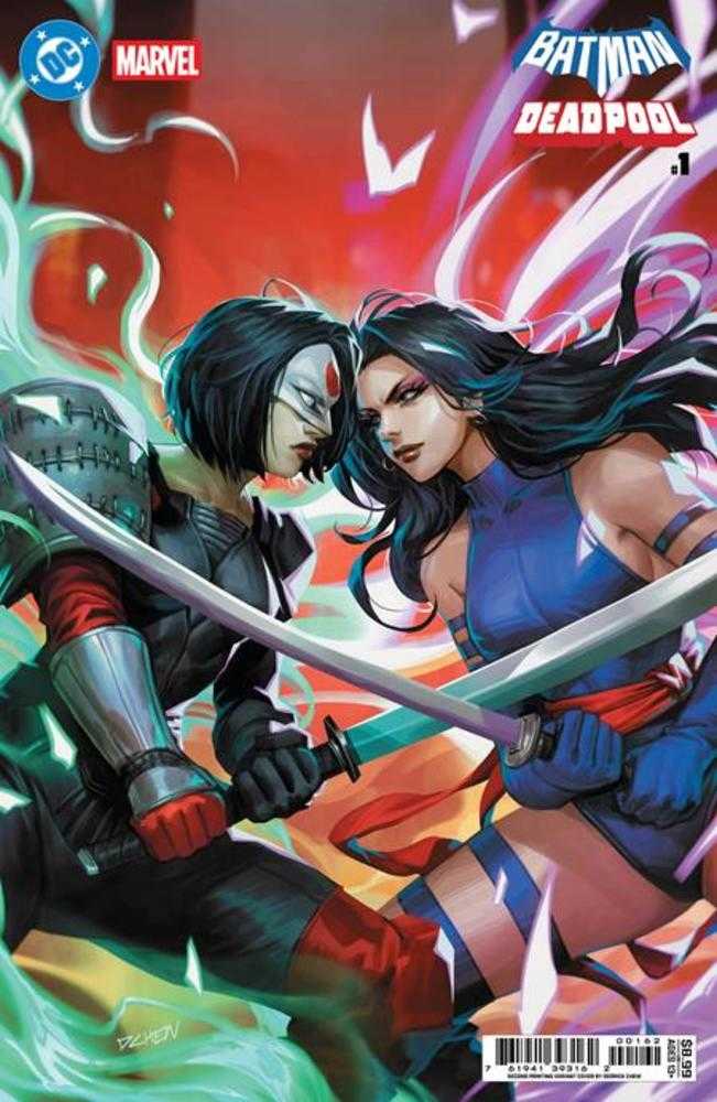 DC Marvel Batman Deadpool #1 (One Shot) 2nd Print Cover D Derrick Chew Card Stock Variant