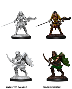 Pathfinder Deep Cuts Unpainted Miniatures: W07 Female Half-Elf Ranger