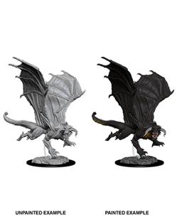 Dungeons & Dragons: Nolzur's Marvelous Unpainted Miniatures - W08 Young Black Dragon