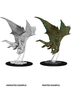 Dungeons & Dragons: Nolzur's Marvelous Unpainted Miniatures - W09 Young Bronze Dragon