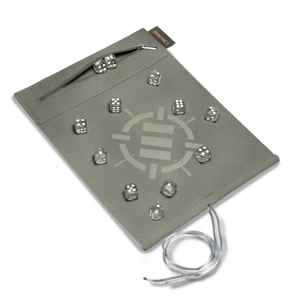 Roll on a Scroll - Dice & Rolling Mat - Silver