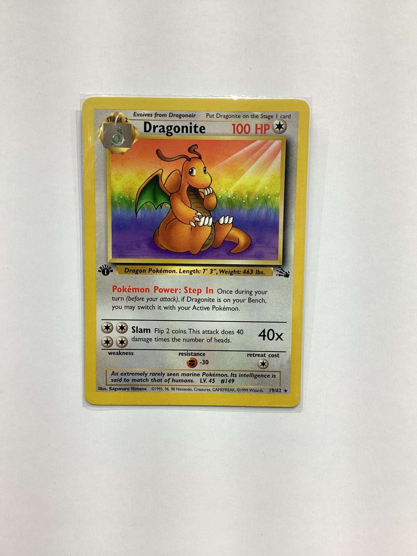 Dragonite (19/62) Fossil - 1st Ed.