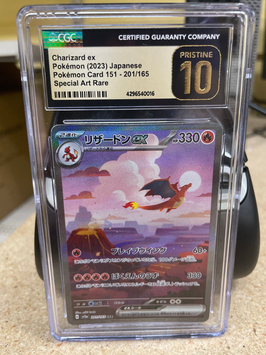 Charizard ex Japanese Special Art Rate Slabbed Pristine (10)