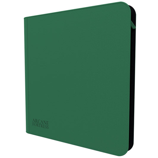 Arcane Fortress: 12-Pocket Zippered Binder - Green