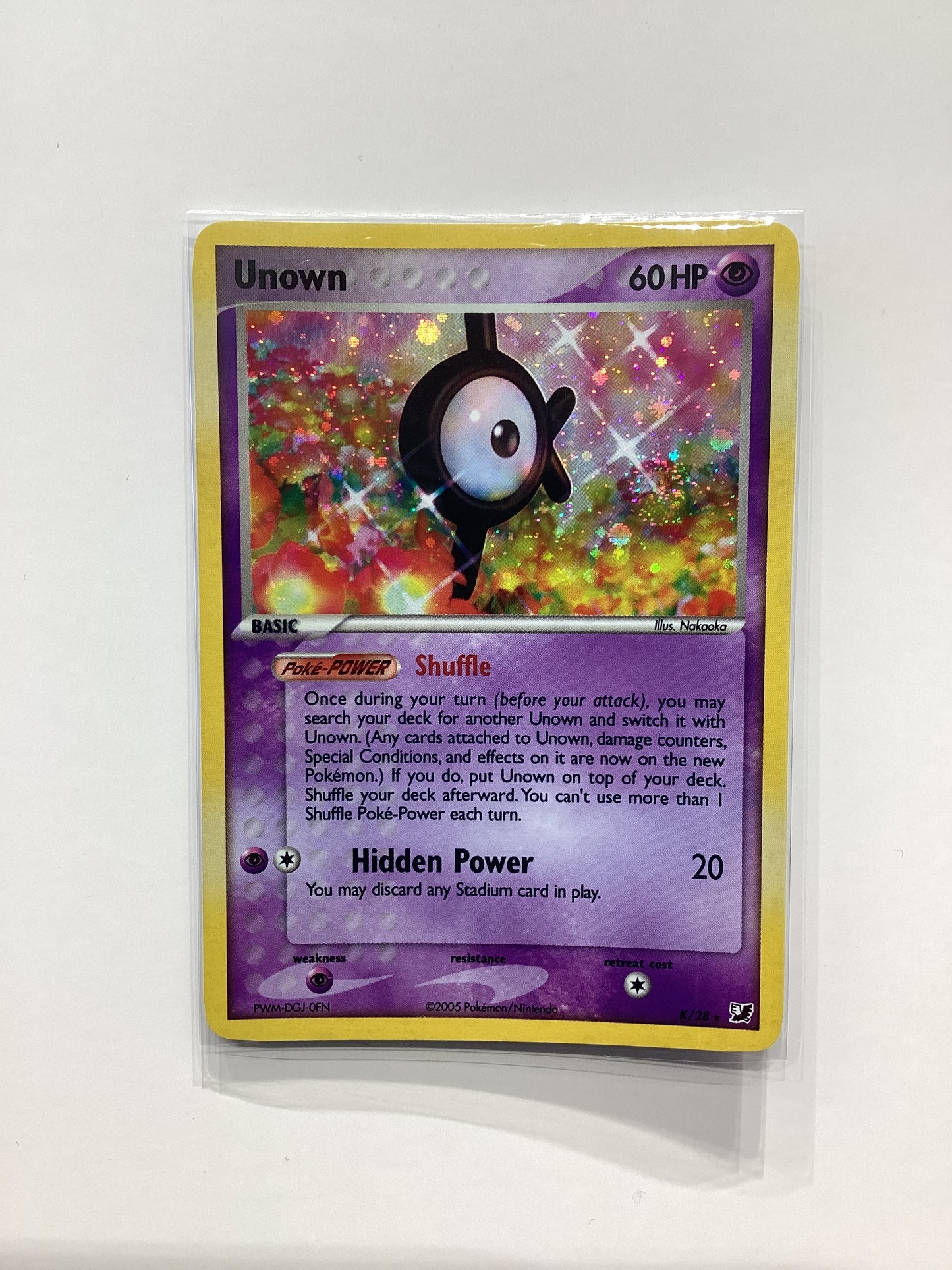 Unown (K/28) EX Unseen Forces - Reverse Holo