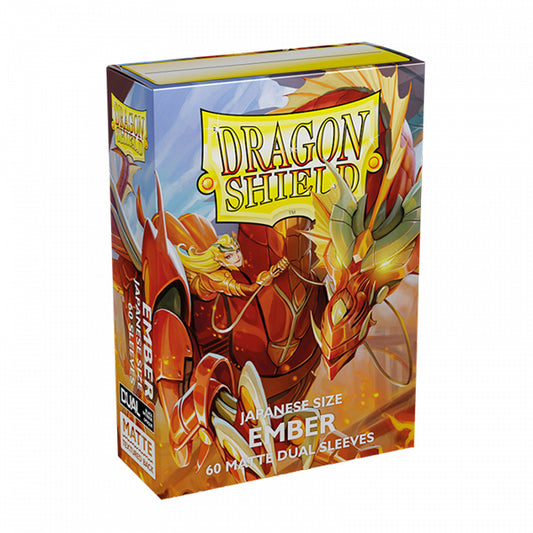 Dragon Shield Matte Sleeves - Japanese Size - Ember
