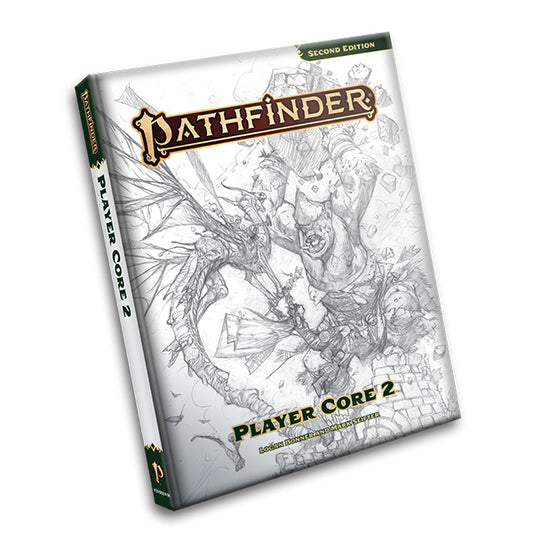 Pathfinder RPG, 2e: Player Core 2 Remastered, Sketch Cover