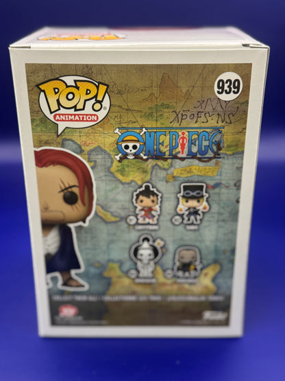 Funko Pop!  Shanks w/Hat 939 Special Edition (Silver & Blue) Sticker Shanks with Hat w/ hard protector