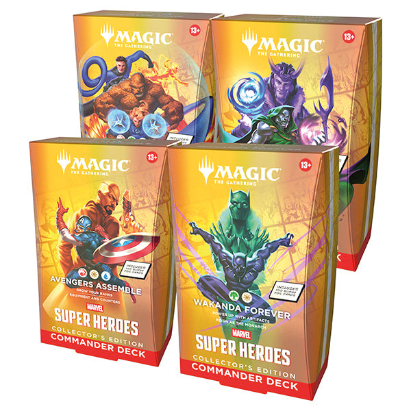 MTG: Universes Beyond- Marvel Super Heroes Commander Deck, Collector Edition Display