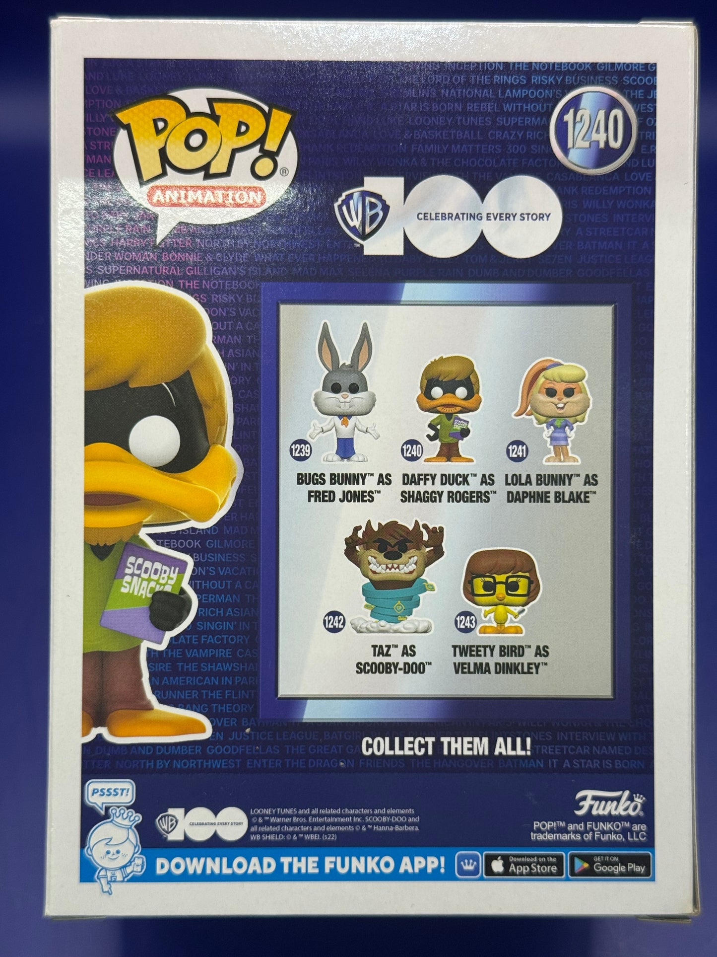Funko Pop Daffy Duck as Shaggy Rogers #1240 Signed by Jeff Bergman (no COA)