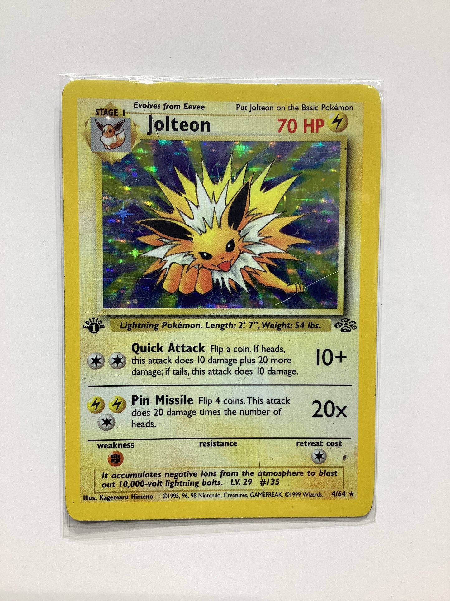 Jolteon (4/64) Jungle - 1st Ed. Holo