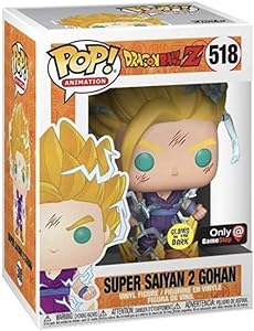 Funko Pop Super Saiyan 2 Glow Gohan Gamestop 518 Dragon Ball Z #8