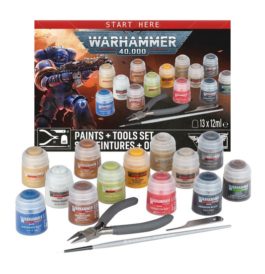 Warhammer 40,000 Start Here: Paints + Tools