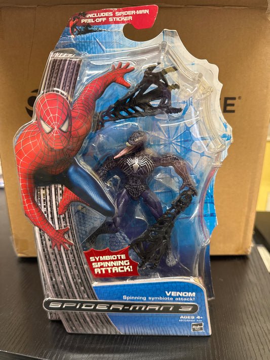 Marvel Spider-Man Movie 3 Venom (2007) Figure w/ Spinning Symbiote Attack Hasbro