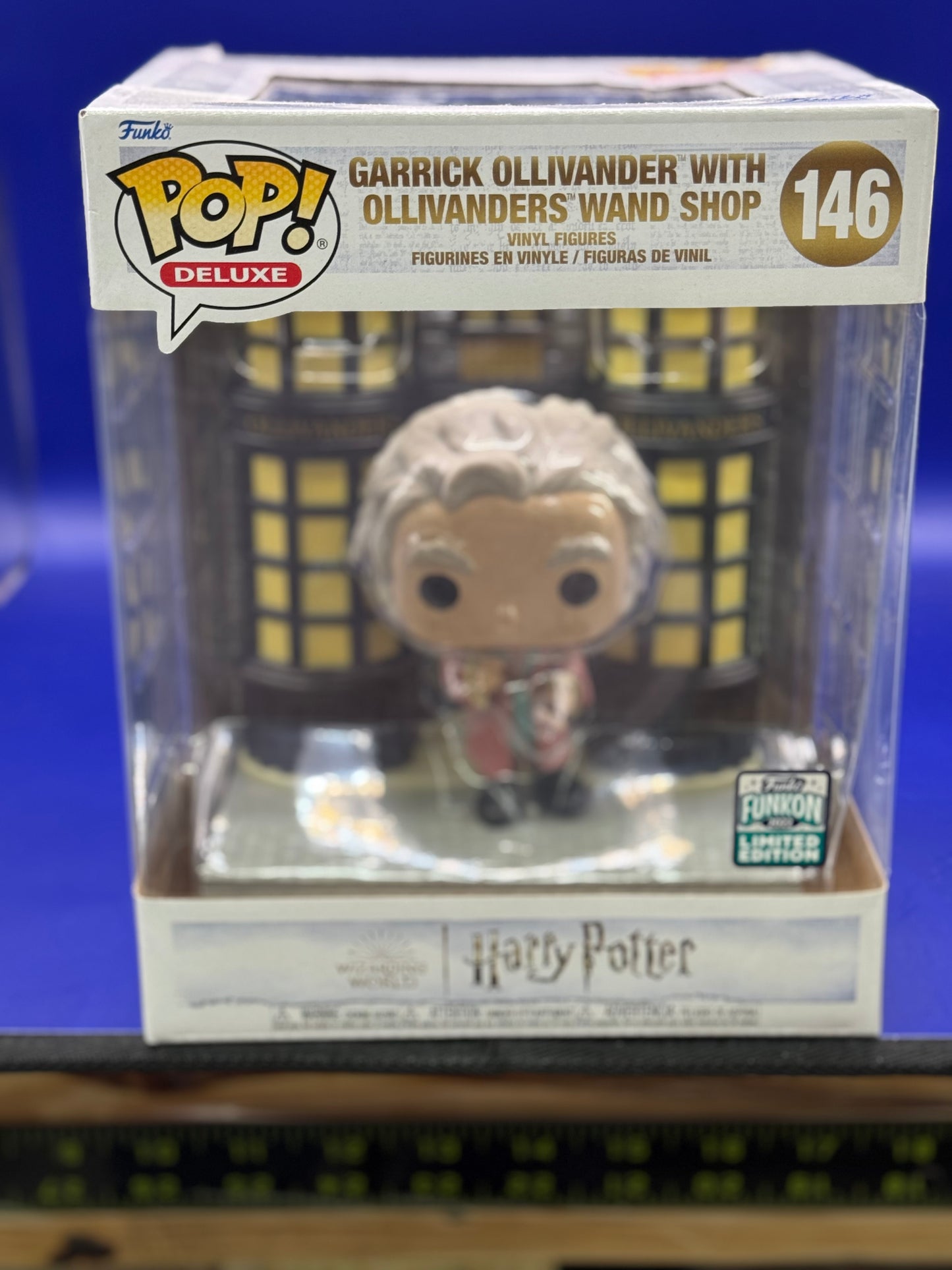 Funko Pop! Garrick Ollivander with Ollivanders Wand Shop #146 Exclusive