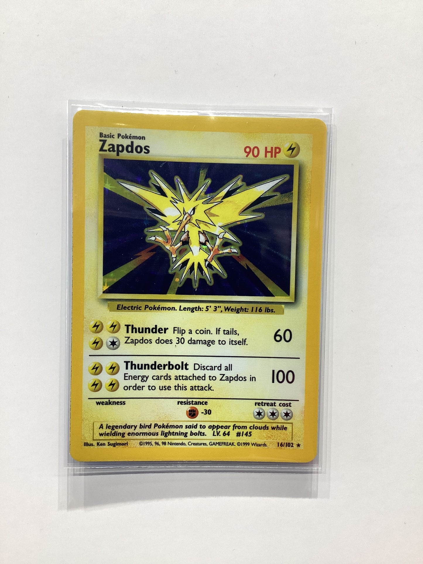 Zapdos (16/102) Base Set - Holo
