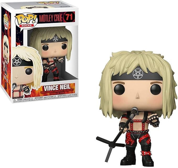 Funko POP! Rocks: Mötley Crüe Vince Neil Collectible Figure, Multicolor
