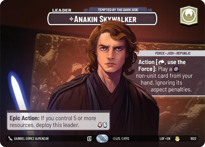 Star Wars Unlimited: Anakin Skywalker - Tempted by the Dark Side (Showcase)
