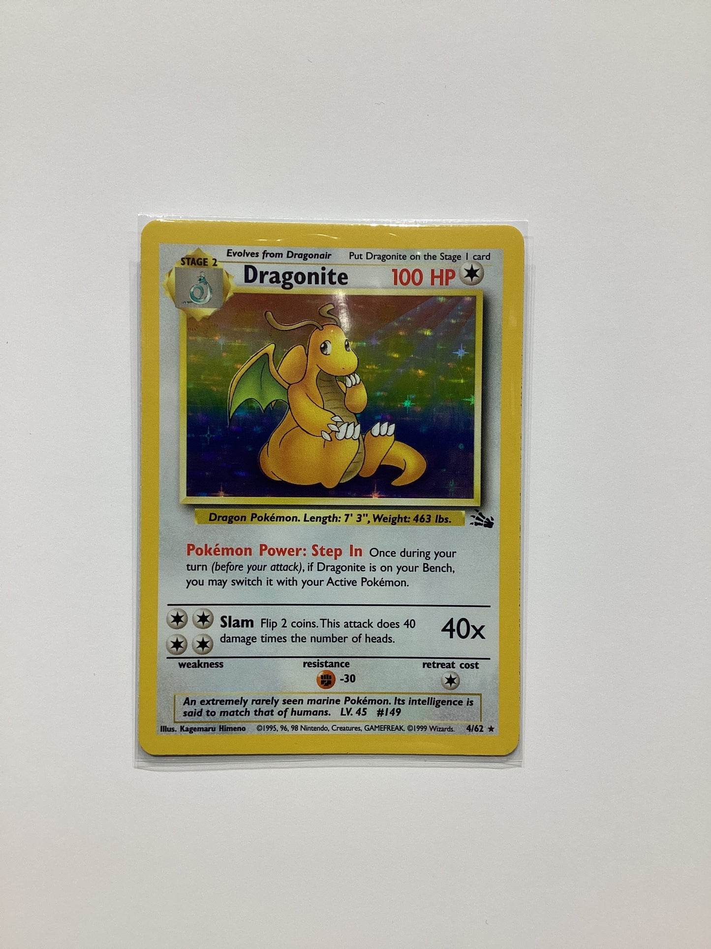 Dragonite (4/62) Fossil - Holo Rare