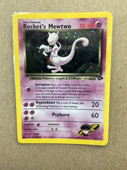 Rocket's Mewtwo (1/132) Gym Challenge - Unlimited Holo Rare