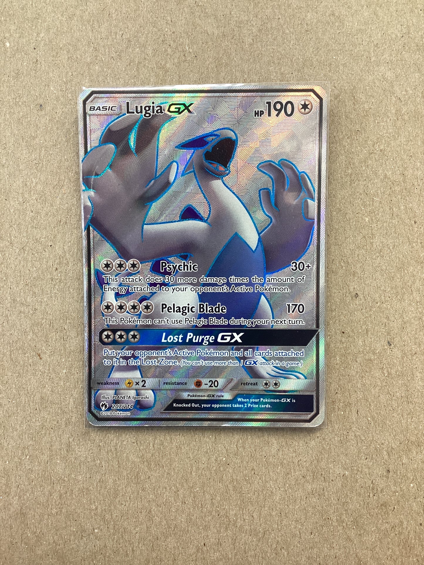Lugia GX (207/214) Lost Thunder - Full Art