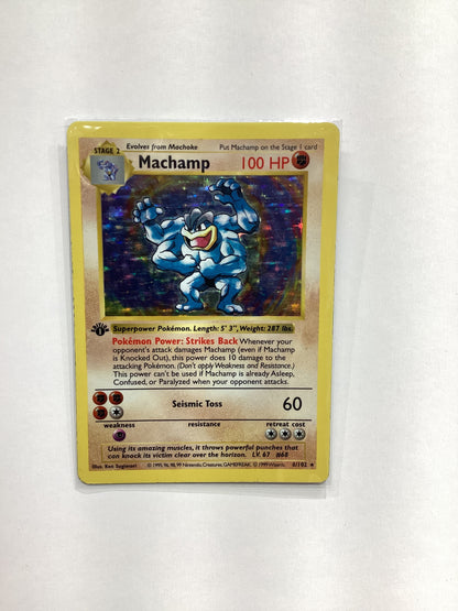 Machamp (8/102) Base Set - 1st Ed. Shadowless