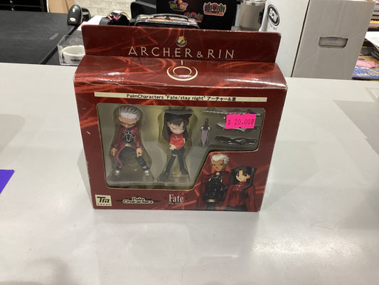 Anime Palm Characters Fate Stay Night Archer & Rin Figures F/S Toranoana