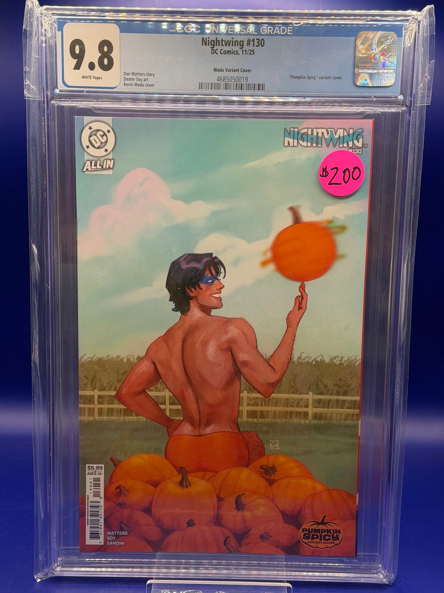 Nightwing #130 Pumpkin Spicy Variant Slabbed 9.8
