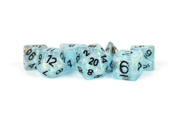 7-Die Set 16mm: Flash Dice: Blue