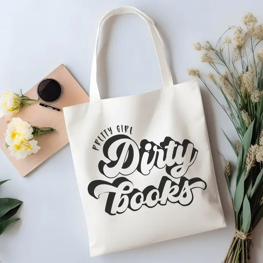Pretty Girl Dirty Books Canvas Tote Bag