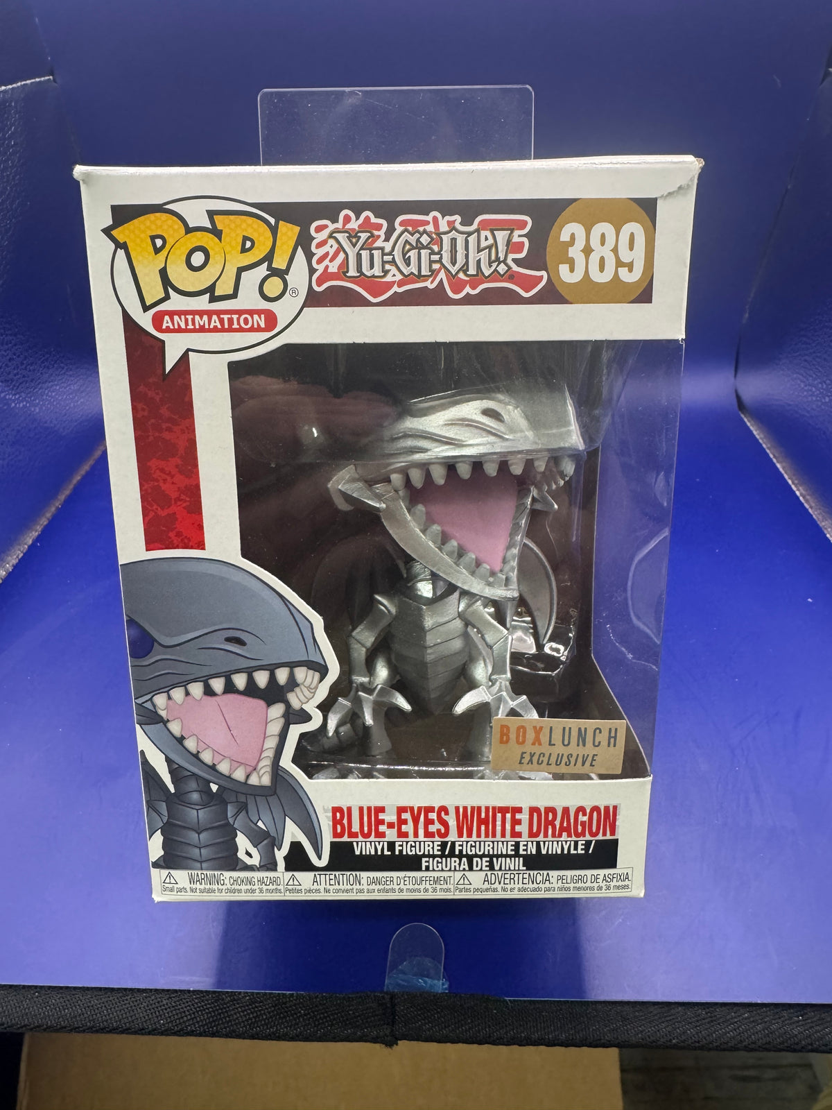 Funko Pop! Vinyl: Blue Eyes White Dragon (Silver) Box Lunch Exclusive