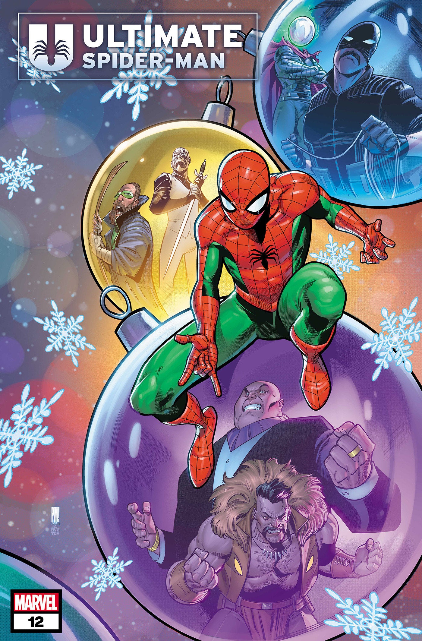 Ultimate Spider-Man #12 Paco Medina Winter Holiday Variant