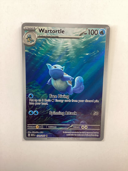 Wartortle (171/165) Scarlet & Violet 151 - Illustration Rare