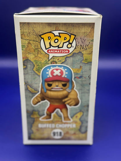 Funko Pop!  Buffed Chopper 918  Spring Convention 2021 Exclusive Sticker w/ hard protector