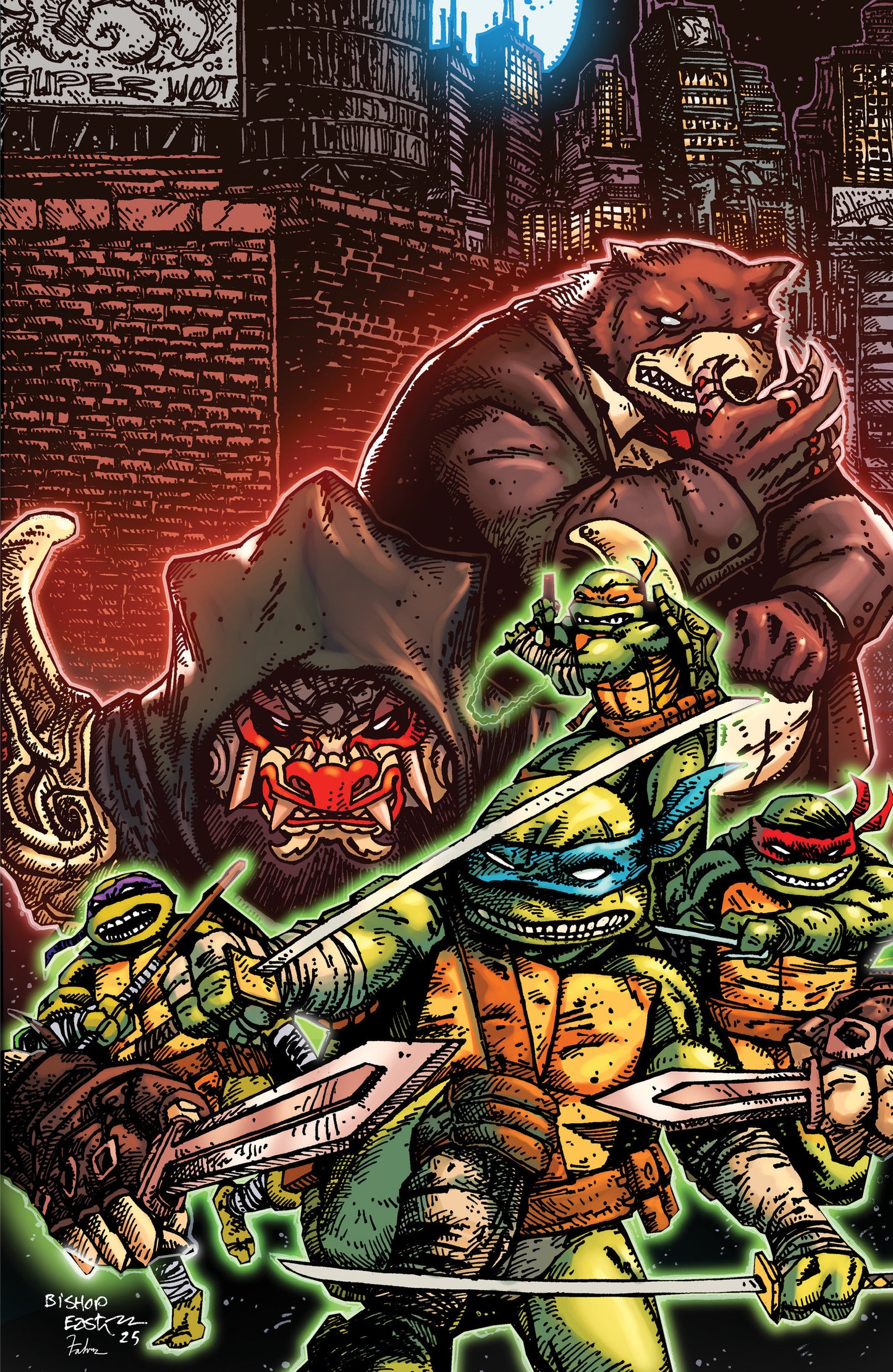Teenage Mutant Ninja Turtles #14 Variant Ri (1:25) (Eastman & Bishop Full Art)