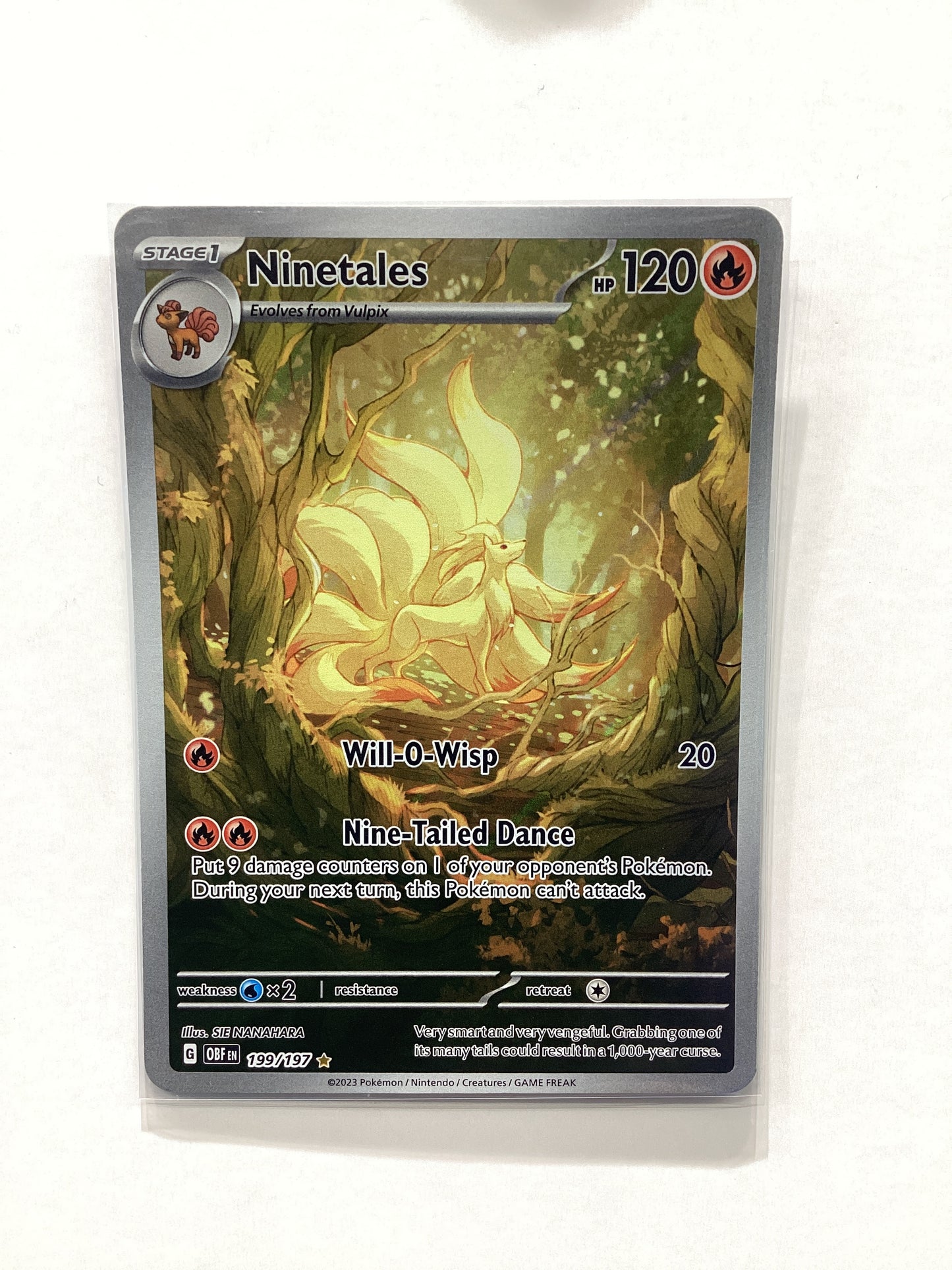 Ninetales (199/197) Obsidian Flames - Illustration Rare