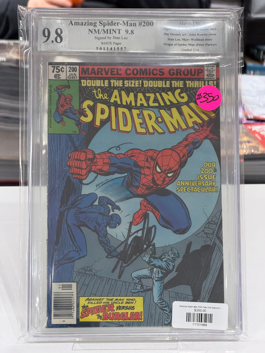 Amazing Spider-Man #200 Slab (9.8) Signed by Stan Lee