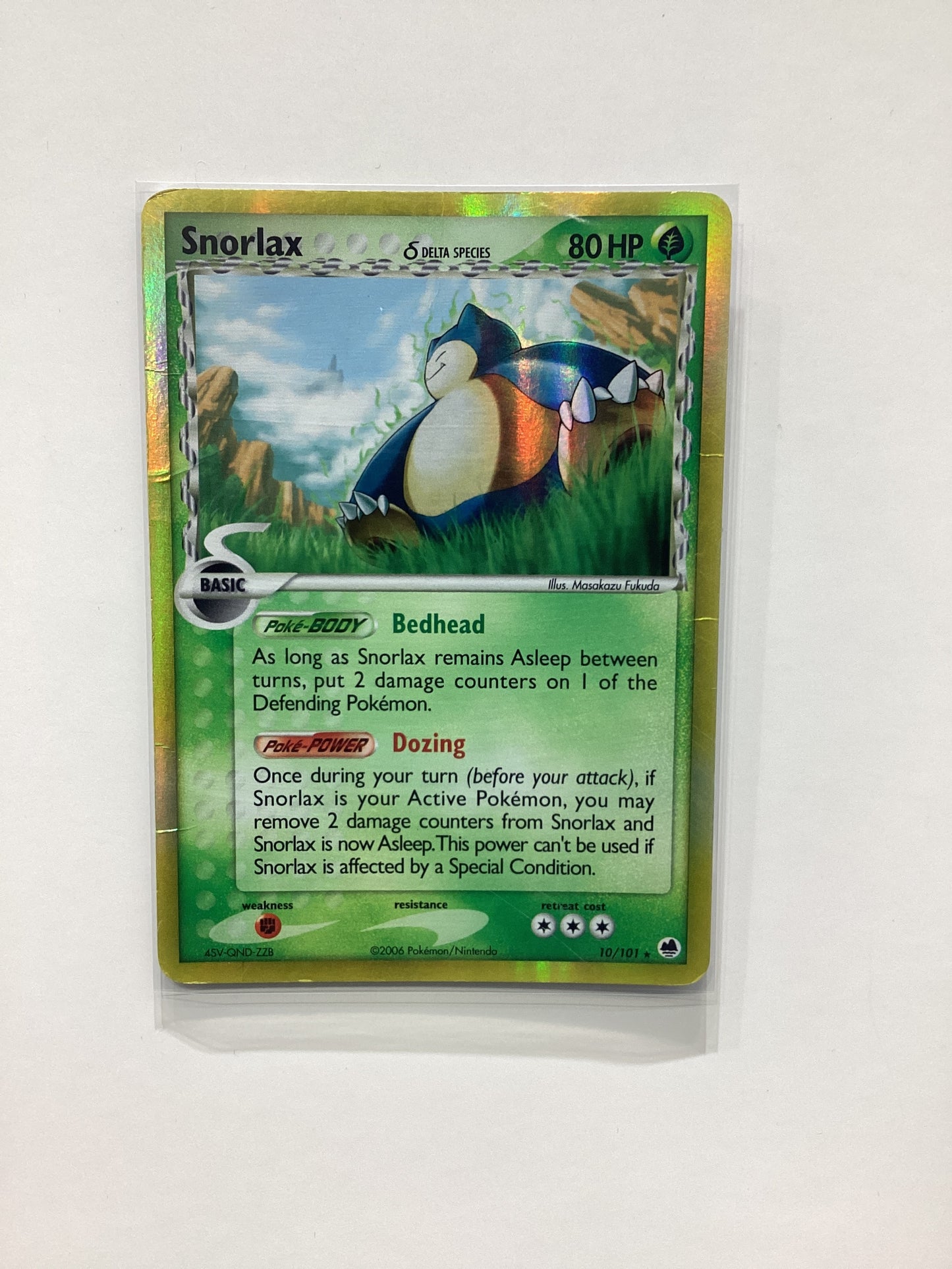 Snorlax Delta Species (10/101) EX Dragon Frontiers - Holo Rare
