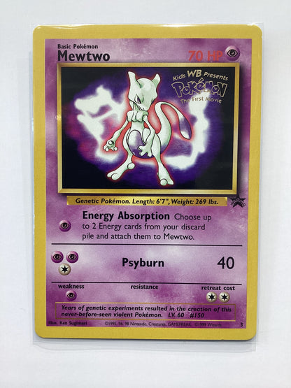 Mewtwo (3) Pokemon the First Movie WoTC Promo