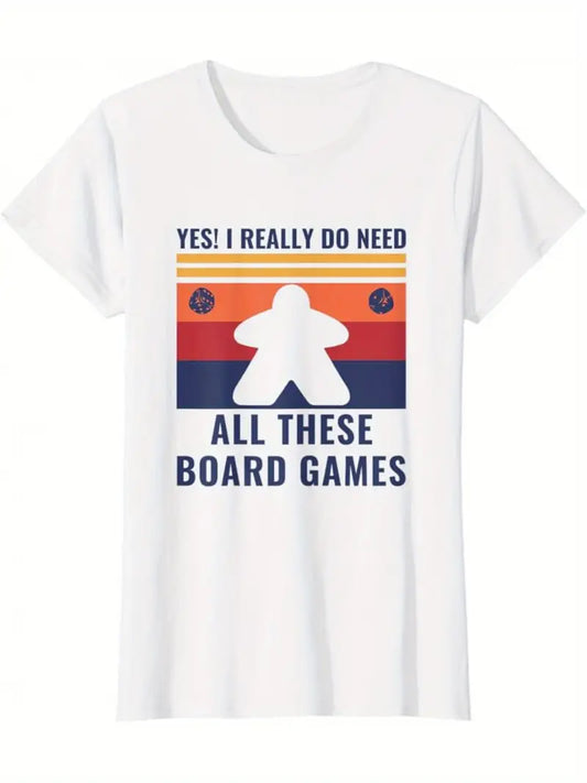 Need Board Games T-shirt- White- L