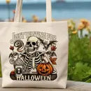 Just Waiting for Halloween Canvas Tote Bag