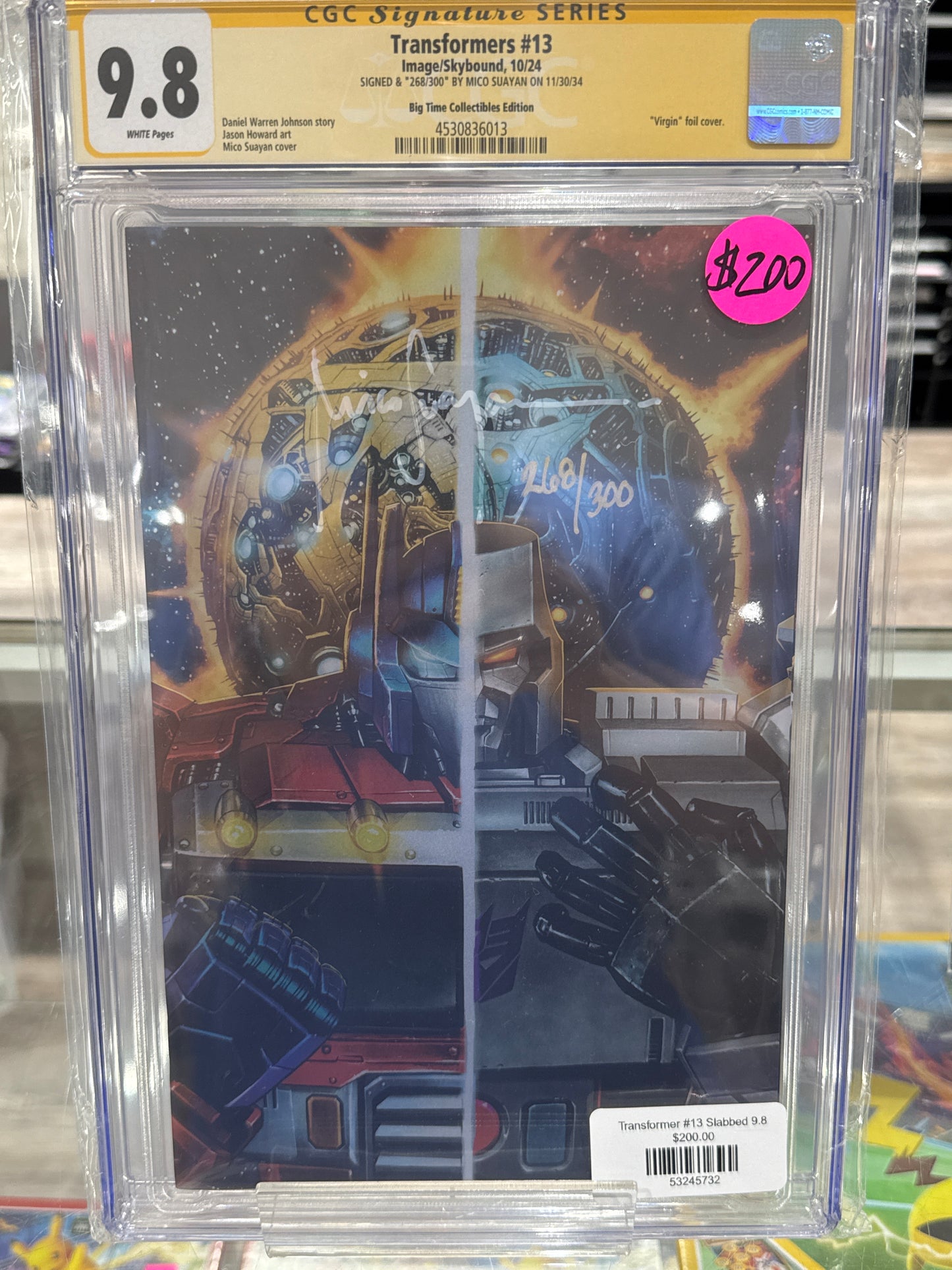 Transformer #13 Slabbed 9.8