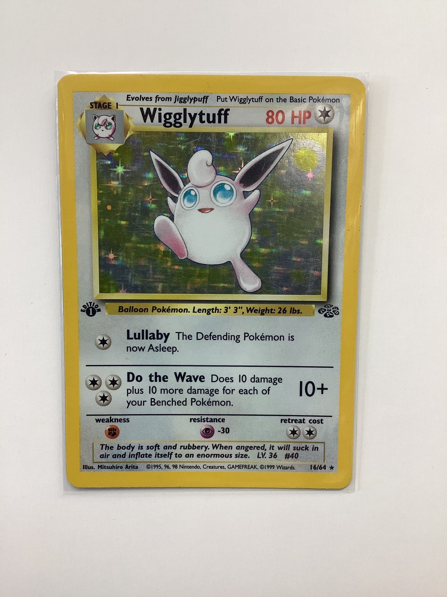 Wigglytuff (16/64) Jungle - 1st Edition Holo Rare