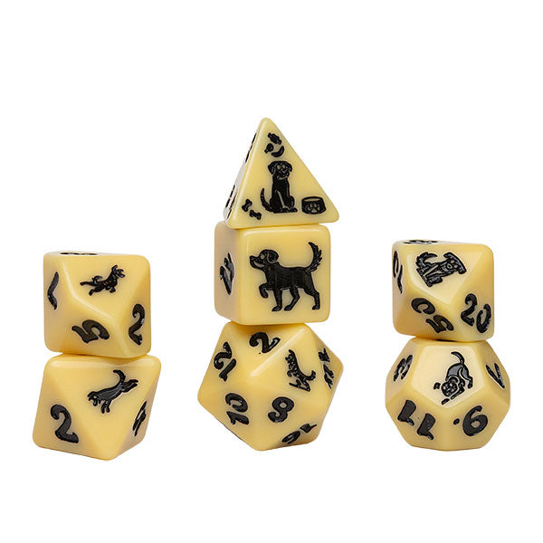 Sirius Dice: 7-Die Set Animals - Golden Pup