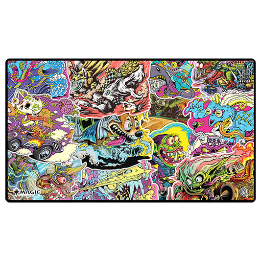 Playmat: MTG- “Aetherdrift” - Revved-Up Racers