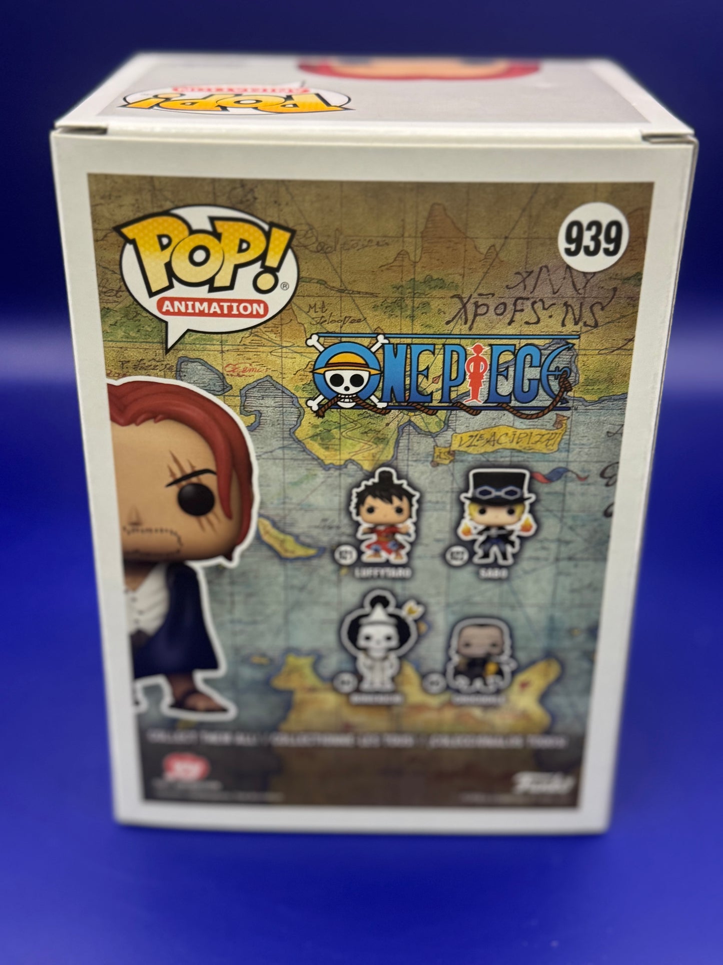 Funko Pop! Shanks 939 Special Edition (Silver & Blue) Sticker w/ hard protector